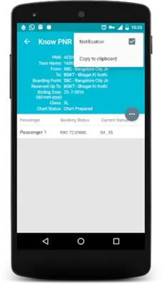 PNR & Rail Info android App screenshot 6